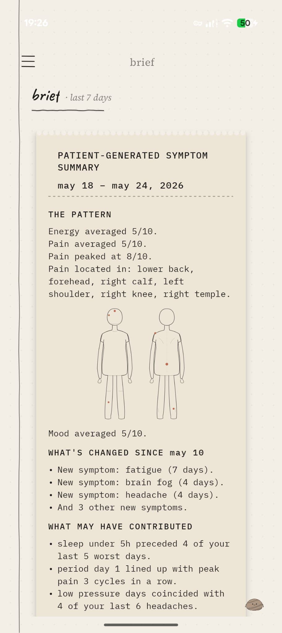 the pebble brief: your six minutes, summarised on one page